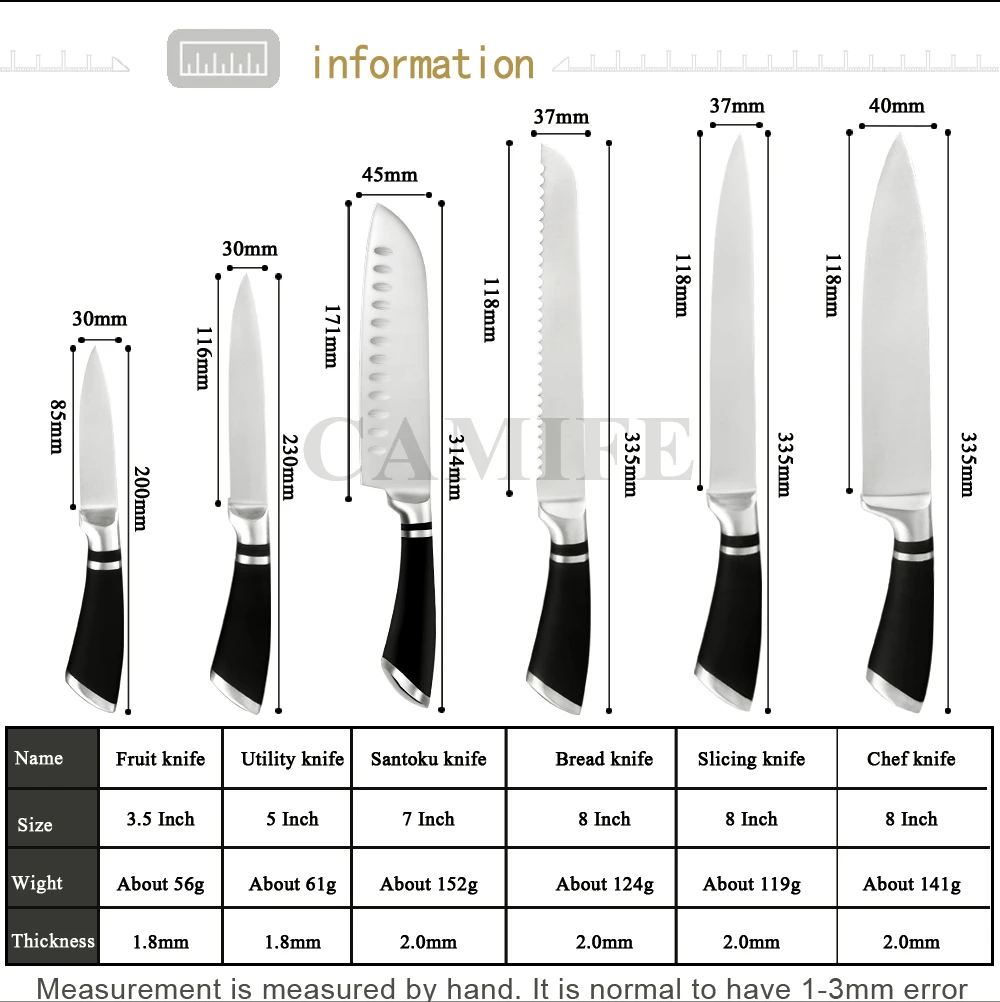 Набор кухонных ножей из нержавеющей стали для очистки фруктов, нож для нарезки хлеба Santoku, ножи для приготовления пищи японского шеф-повара, высокое качество