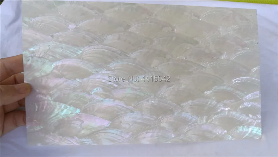 

Fan pattern mother of pearl mosaic laminate for wood and musical instruments inlay decoration 10 pcs/lot