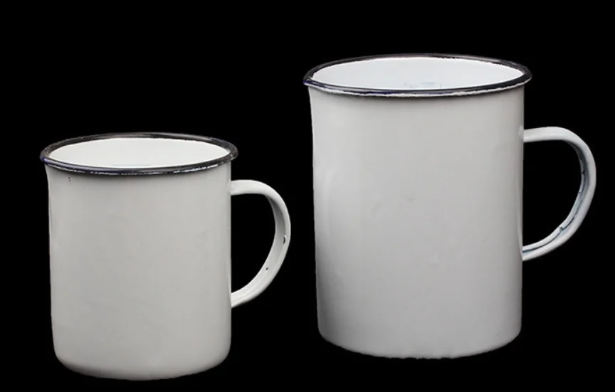

1pc/ 500 1000ml Scale Enamel Cup Enamel Beaker with Handle for Chemical Experiment