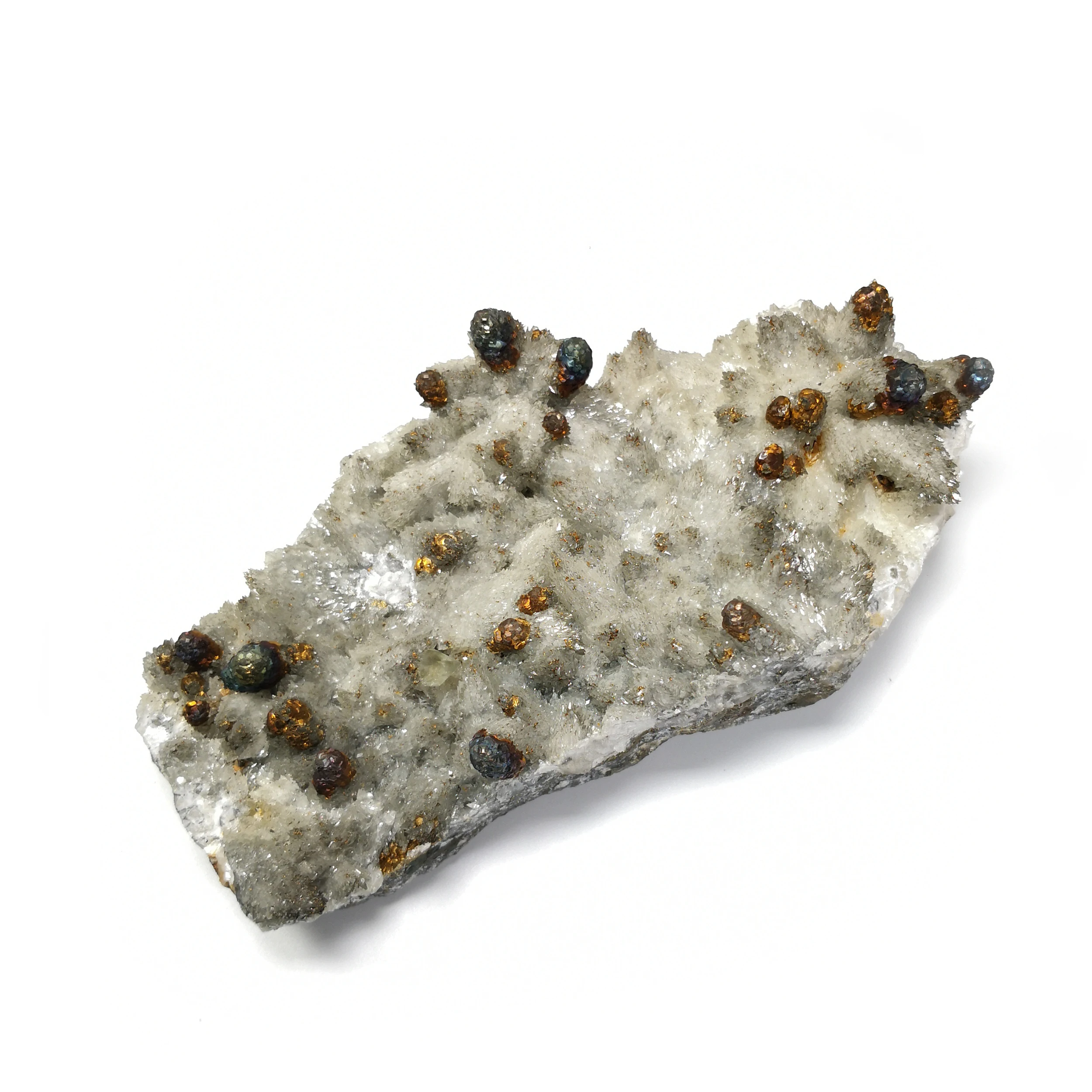 

980g NATURAL Stones and Minerals Pyrite calcite specimens C3-4