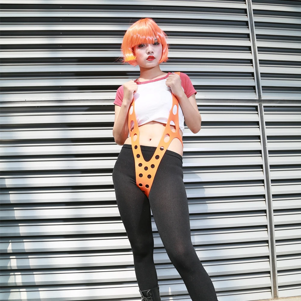 Ремешок для косплея XCOSER Leeloo Orange ремешок из силикагеля аксессуары Хэллоуина