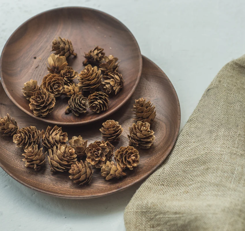 

Mini Real Natural Pinecone Pine Cones Decorative Pinecone Bauble Xmas Tree Decor Home Decors 5pcs/bag