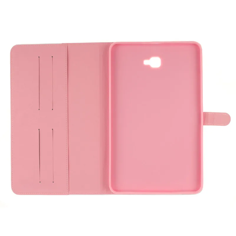 Luxury 2 Leavies PU Leather Case for Samsung Galaxy Tab A 10.1 2016 Case  T585 T580 T580N Case Stand Flip Wallet Tablet Cover (66)