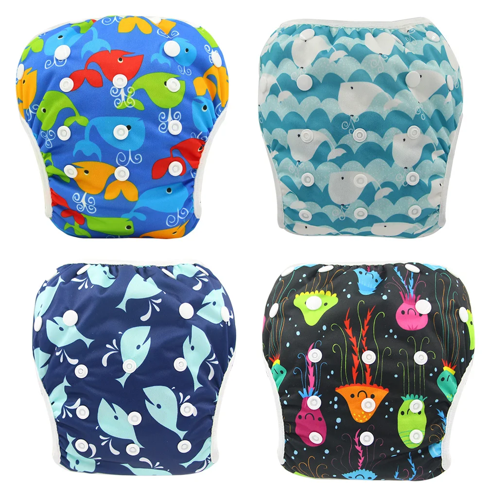 Waterproof Swimming Diaper Training Pants Potty Unicorn Party Reusable Diapers Baby Cloth Nappies Newborn Cover|diaper cover|newborn diaper coverbaby