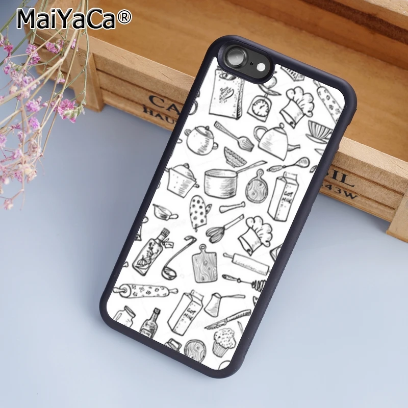 MaiYaCa кухонная утварь шеф-повар кухонный чехол для телефона iPhone 5 6 6s 7 8 plus 11 pro X XR XS max