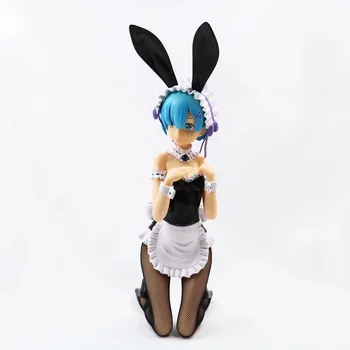 

29CM Japanese sexy anime figure From zero to different worlds Ram Rem BUNNY ver action figure kneeling ver action figure