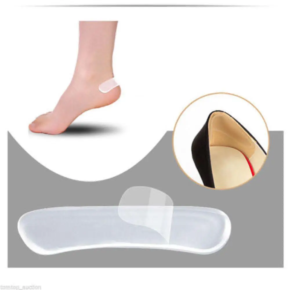 

1Pair Women Fashion Silicone Gel Heel Cushion protector Shoe Insert Pad Insole Heels Protector Best Gift Unisex