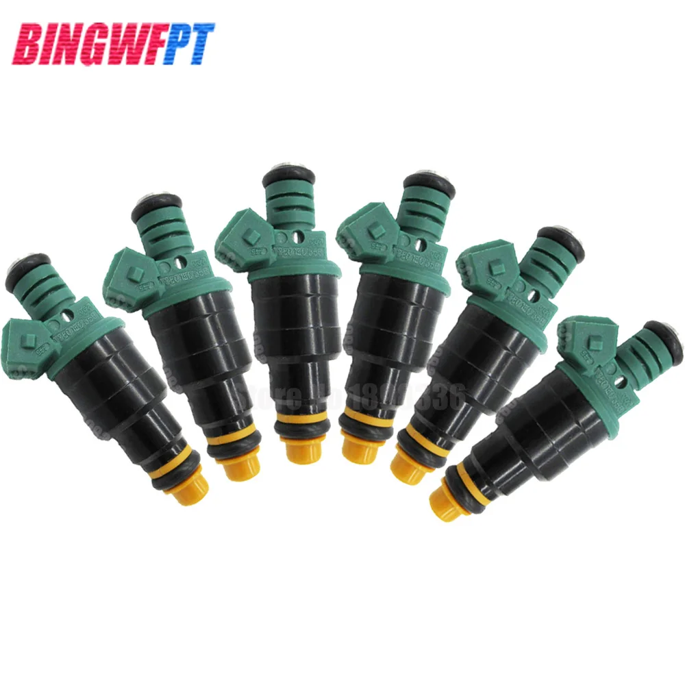 

6x 0280150558 Top Racing fuel injectors Engine using For Bosch EV1 For Volvo vw Audi For GMC Chevrolet Dodge For BMW