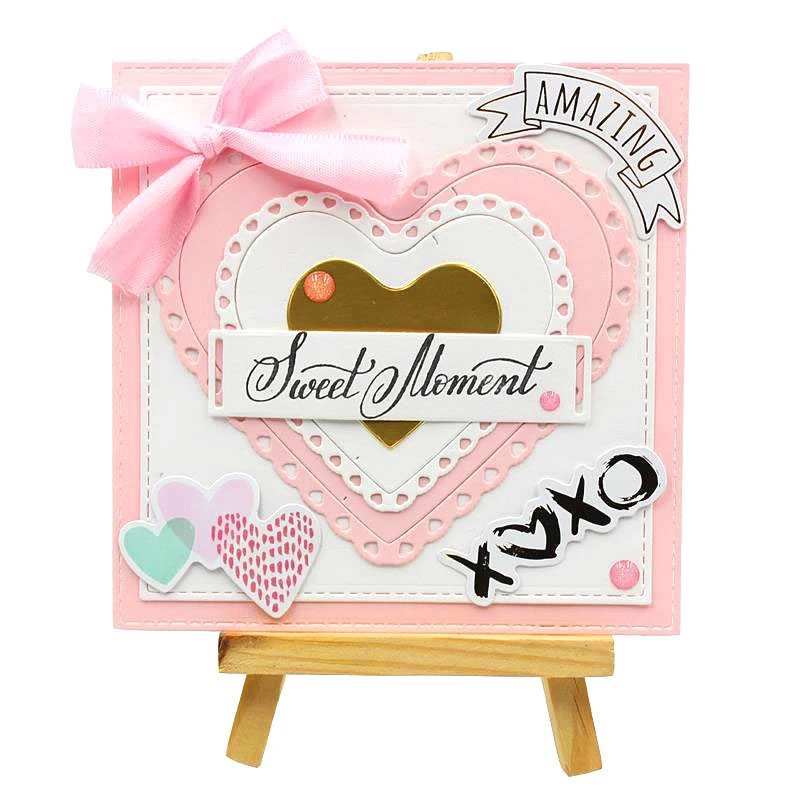 

YPP CRAFT Heart Frame Metal Cutting Dies Stencils for DIY Scrapbooking/photo album Decorative Embossing DIY Paper Cards