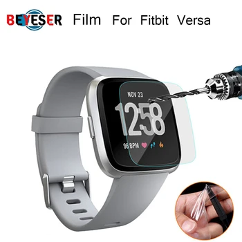 

HD Tempered Glass LCD Screen Protector Film cover For Fitbit Versa Protective Film Case Smartwatch Sporting Goods Accessories