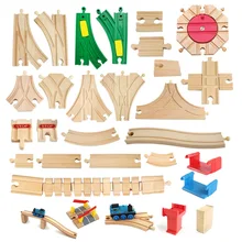 Различные деревянные компоненты для поезда, набор для поезда из бука, детские игрушки для поезда, подарки, аксессуары, совместимы с Thoma Friends