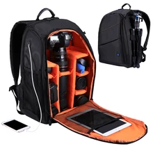 Large Capacity Camera Waterproof Backpack Bag for Outdoor Travel Hiking with Holes Outlet Camera Bags