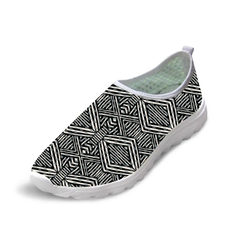 

Men's Sneaker Flat Casual Shoes Light Slip On Mesh Man Walking Breathable Print Shoes Men In Men's Casual Shoes