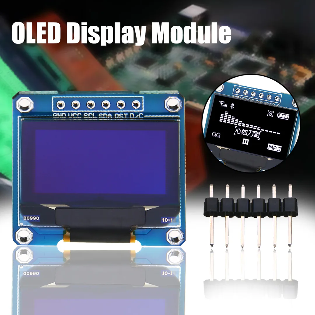 O светодиодный модуль дисплея 0,96 дюймов 128X64 IEC IIC Серийный ЖК-дисплей светодиодный SSD модуль SSD1306 плата с ЖК-экраном 3 цвета на выбор
