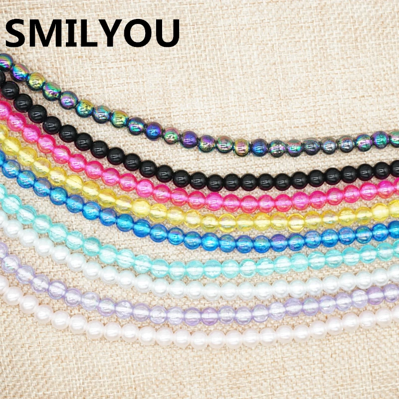 

SMILYOU 2017 Fashionable Jewelry pearl Necklace Earphones with Mic Beads 3.5mm In-ear earset Connect to SmartPhone All 3.5mm