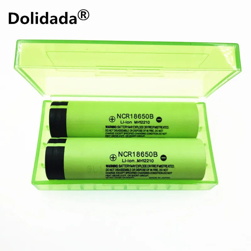 10 шт. dolidada 18650 батарея 3400 mah 3,7 v литиевая батарея для NCR18650B 3400 мА/ч, 3,7 V Аккумуляторный блок карманного электрического