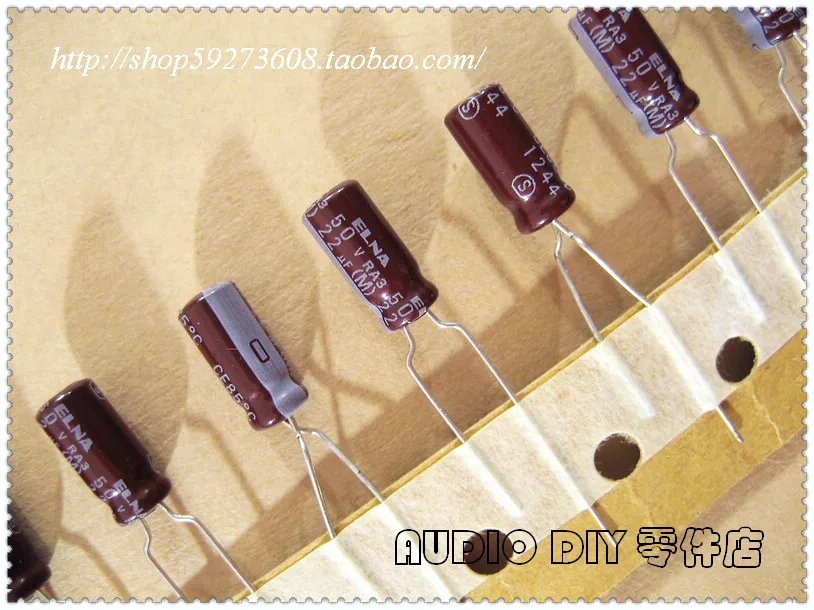 2020 hot sale 30PCS/50PCS ELNA RA3 Series Electrolytic Capacitors for 22uF/50V Audio free shipping | Электронные компоненты и
