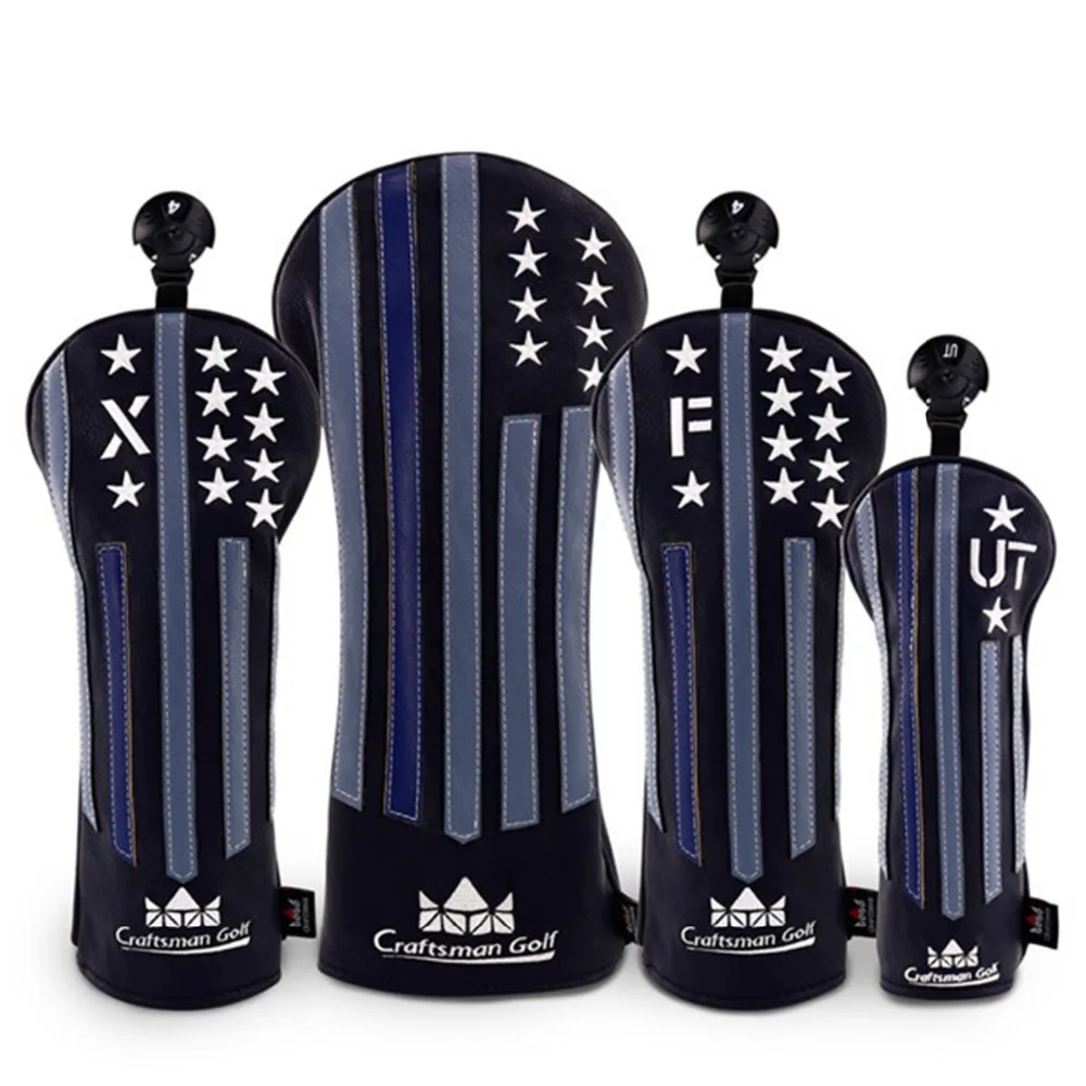 Craftsman USA Black Stars and Stripes Golf Headcovers