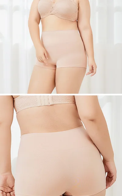 DELIMIRA Women's Tummy Control Panties Seamless Plus Size