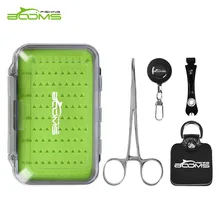 Booms Fishing FF1 жилет ассортимент рыболовных инструментов для ловли нахлыстом комбо включает в себя ящик для ловли нахлыстом и щипцы и втягивающее устройство и щипцы и выпрямитель