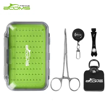 

Booms Fishing FF1 Vest Assortment Fly Fishing Tools Combo Include Fly Box & Forceps & Retractor & Nipper & Leader Straightener