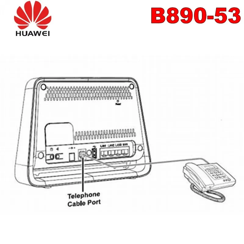  Unlock 100mbps Huawei B890-53 sim card slot 4g Lte Wireless Router