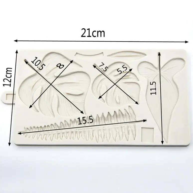 Тропические листья, силиконовая форма, черепаха, лист папоротника, торт, кайма для мастики, сделай сам, детский инструмент для украшения торта на день рождения, форма для шоколадных конфет