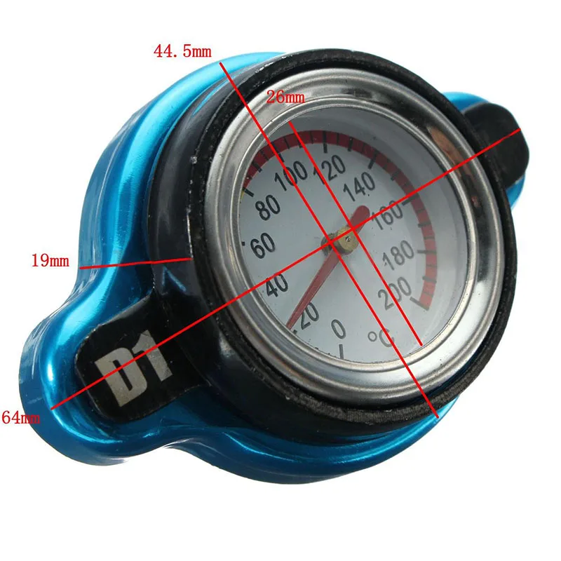 Newest Universal 1.3 Bar Thermostatic Radiator Cap Cover Water Temperature Gauge
