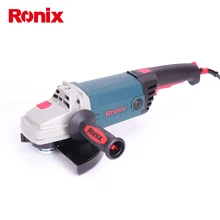 Ronix, новинка, 220 В, 230 мм, электрическая угловая шлифовальная машина, 2400 Вт, 6000 об/мин, Антивибрационная ручка с 4 м кабелем, поворотная ручка, инструменты, модель 3220