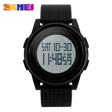 SKMEI Simple Ultrathin Big Dial Men Watch Chrono Double Time Digital Wristwatch Countdown Chronograph Sport Watches For Men 1206