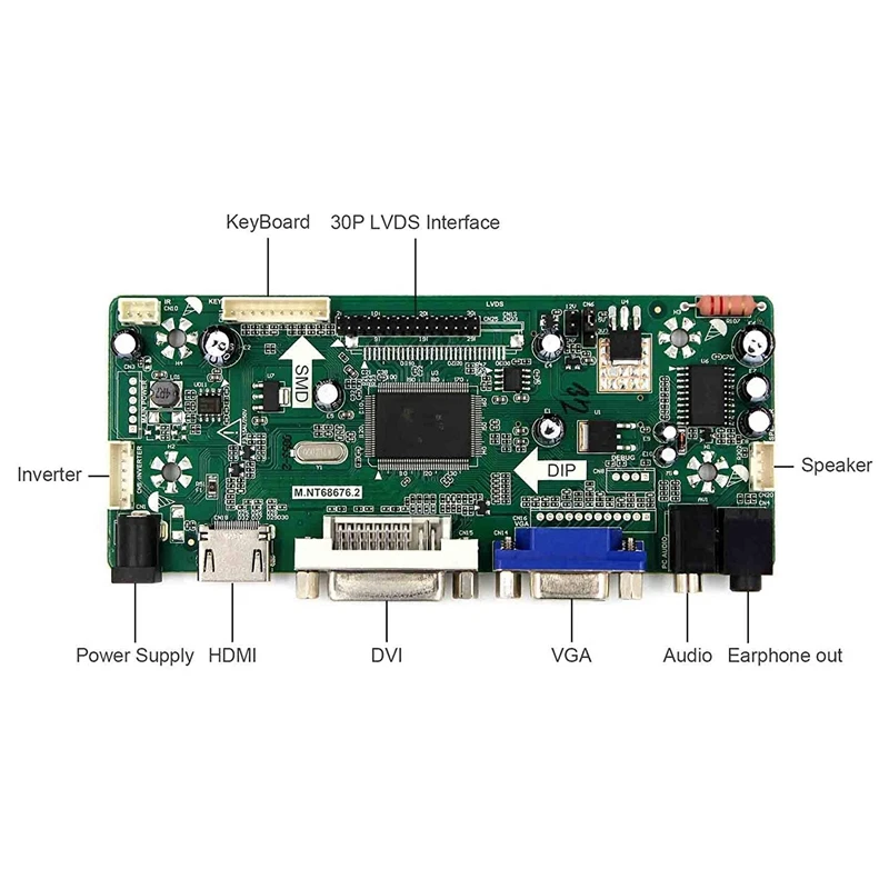 Hdmi Vga Dvi аудио Lcd плата драйвера для 17 дюймов M170Etn01.1 1280X1024 6Pin Led подсветка 30Pin ЖК