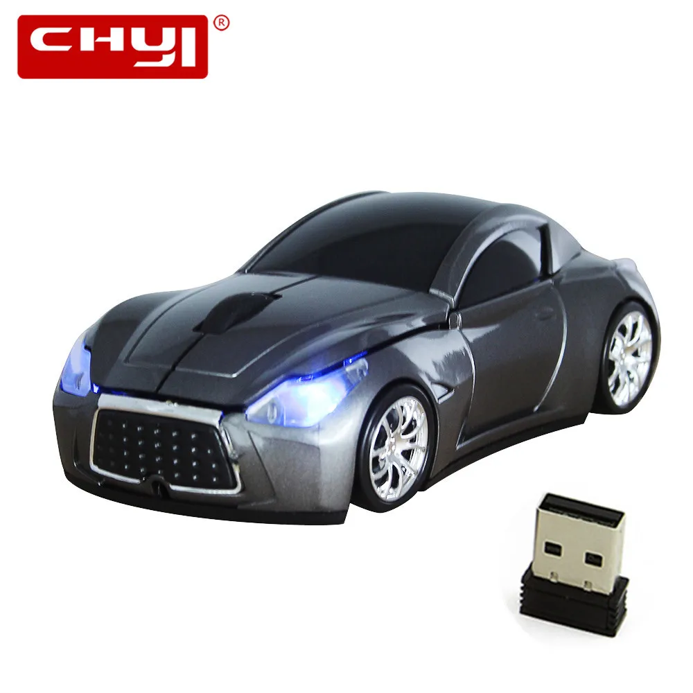 

Wireless Optical Mouse Infiniti Sports Car Mouse Mause 2.4Ghz Computer Mice with LED Flashing Light for Desktop Gaming Mouse