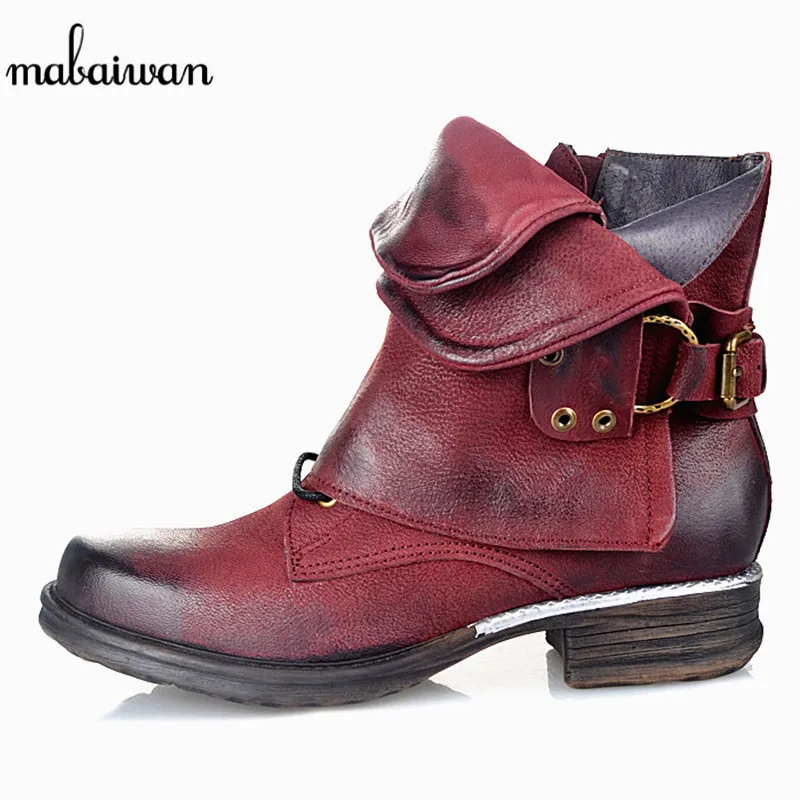 02 Cheville Plat Véritable Botines Éclair Fermeture Botas Color 01 Martin 03 Bottes Femmes Mujer Chaussures Cuir Militares color En Mabaiwan Femme Côté Chaussons Automne color nBzfpB