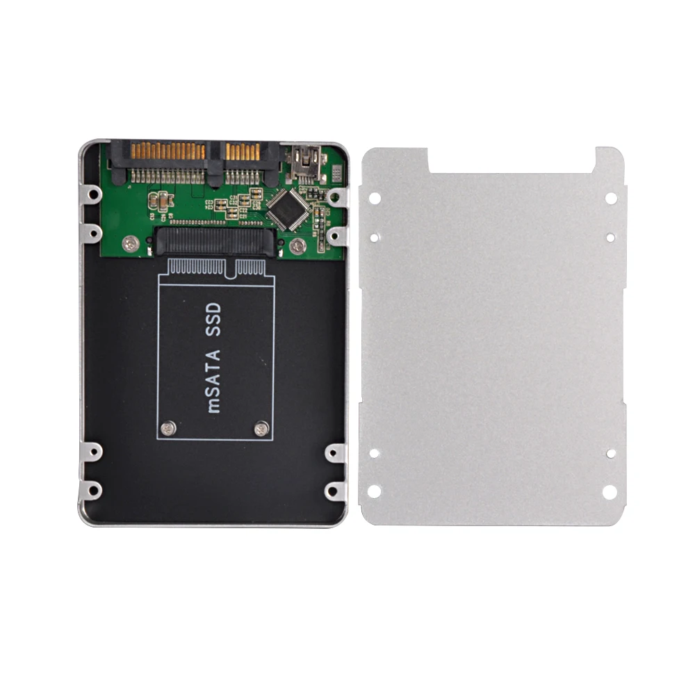 New SSD Caddy Mini USB 2.0 To Mini SATA Case 2.5 Inch SATA To Mini SATA SSD Hard Disk Drive External SSD Enclosure external hdd enclosure 3.5