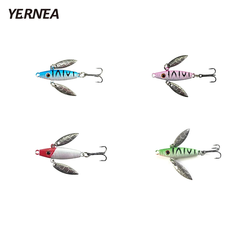 

Yernea 10pcs/lot 5cm Winter Fishing Lure Ice Fishing Bait Carp High Quality Hooks Lead Hard Baits Metal Lure Fishing Bait Tackle