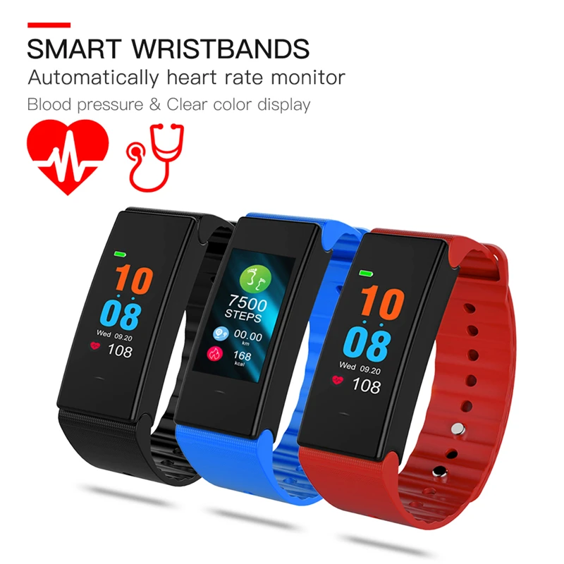

T2 Sports Smart Band Pedometer Sleep Heart Rate Monitoring Bracelet Sports Fitness IP67 Waterproof for IOS Android