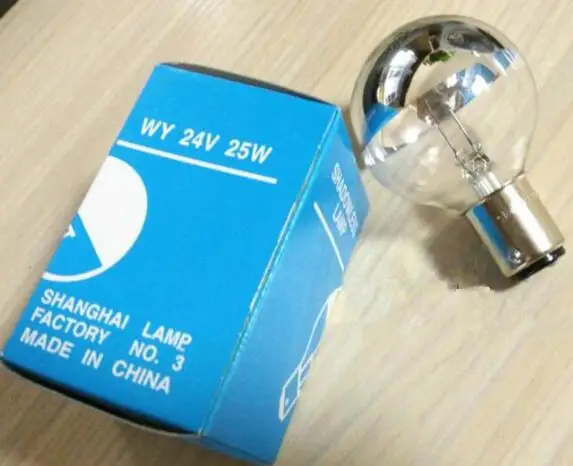 

10pcs/lot New 24V 25W Medical shadowless lamp Single hole cold light bulb Surgical light bulbs Insert button