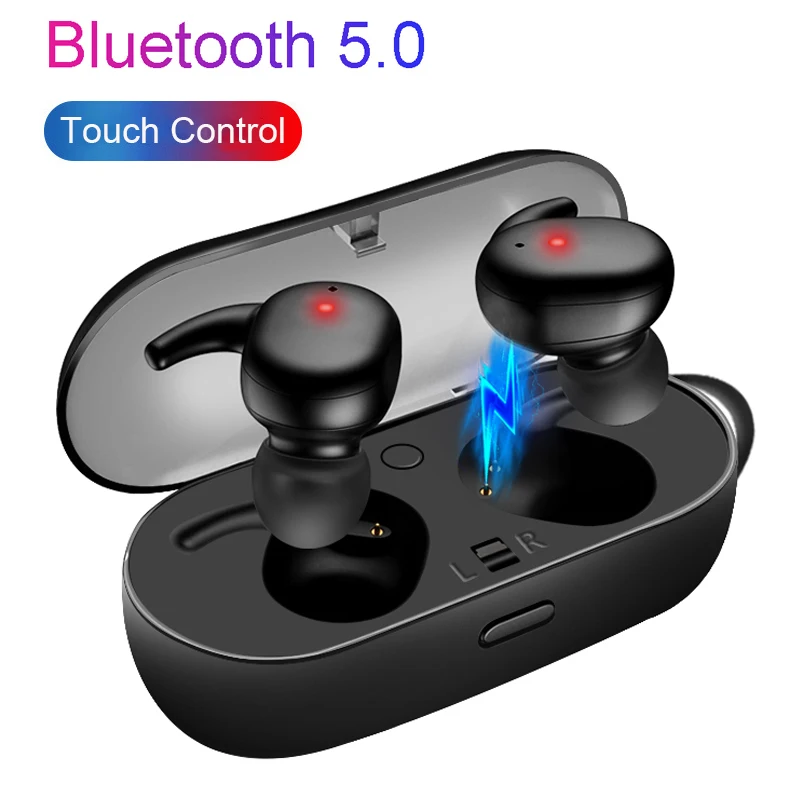 

TWS T2C Wireless Mini Bluetooth Earphone for Xiaomi Huawei Mobile Stereo Earbuds Sports Ear Phone with Mic Portable Charging Box