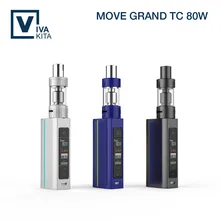 Newest Vivakita 80W temperature control vape mod Color OLED Screen Box Mod 1W -80W electronic cigarette