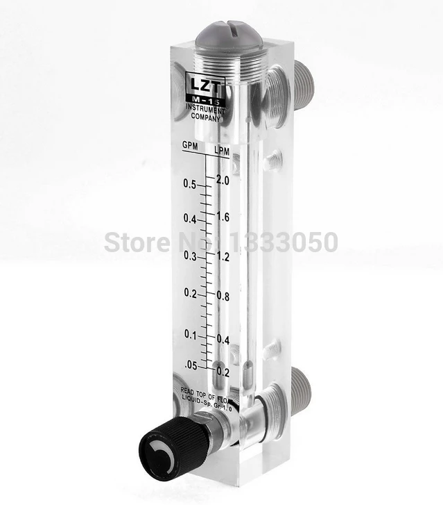 

Free Shipping 0.2-2LMP 1/2" PT Thread Adjustable Water Flow Meter Measuring Flowmeter