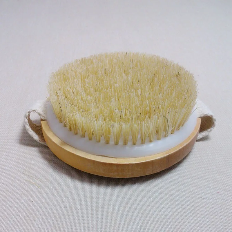 Natural Bristles Brush Body Massage Health Care Bath Brush for Bathing