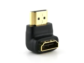 

10pcs/lot CY 90 Degree Down Angled HDMI 1.4 Male to Female Extension Adapter Converter