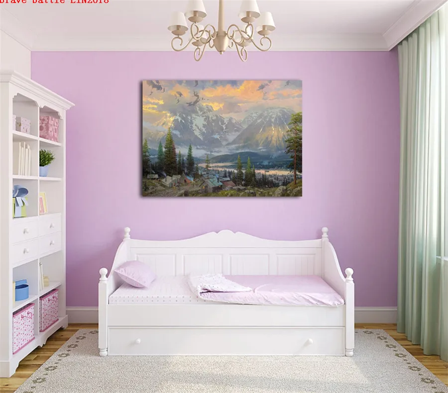 Thomas Kinkade Grea North холст картина печать гостиная домашний декор Современное