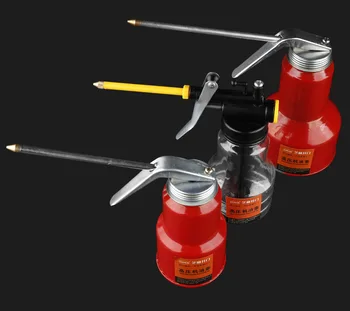 

Oil Pot Oil Gun Long Nozzle Oil Injector High Pressure Manual Transparent Spray paint metal Oiler Lubricating Gear Oil