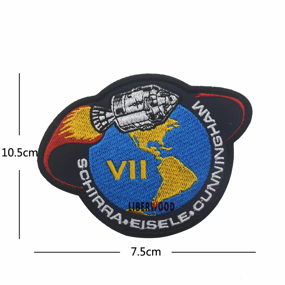 Винтажные оригинальные эмблемы APOLLO 11 VOYAGER патч коллаж на заднюю часть космоса США