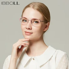 Ibboll Мода оптических оправ Для женщин Винтаж металлические очки кадр с ясно лен Для женщин S Элитный бренд круглые очки 9149
