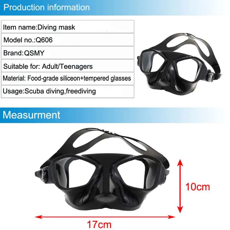 High Quality freediving mask