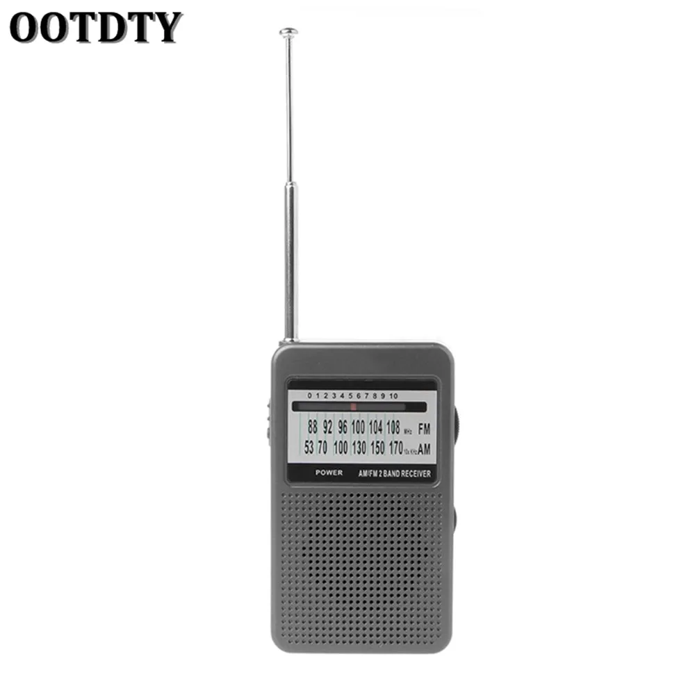 1 шт. Новый OOTDTY портативный AM/FM 2 диапазона цифровой дисплей карманное радио приемник Поддержка стерео режим