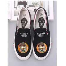 New Anime Cartoon Pattern Attack on Titan Eren Mikasas Armin Rivaille Canvas Shoes Women's Breathable Casual A193131 halder japanese cartoon anime animation attack on titan keychains armin arlart rivaille ackerman chatacters trinkets accessories