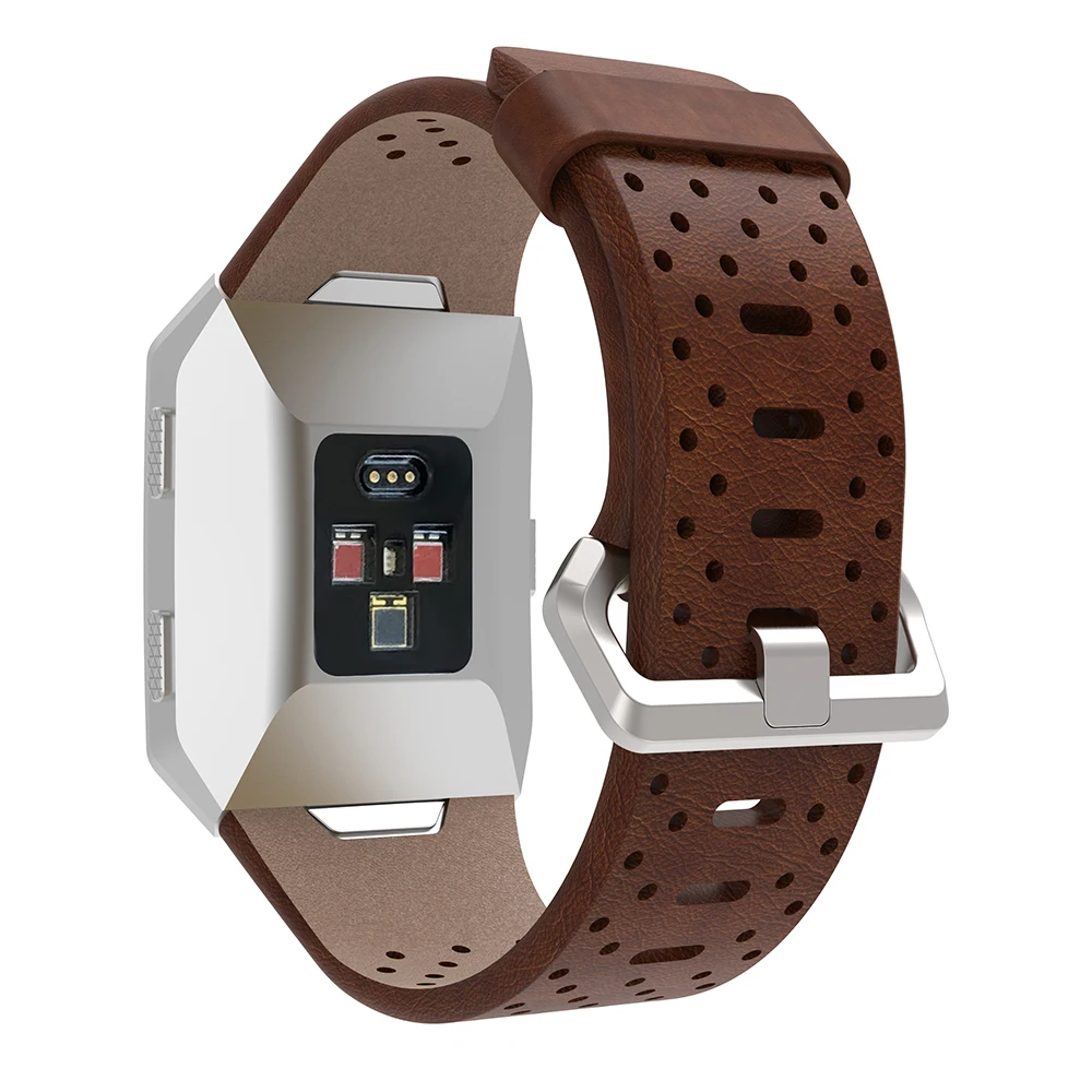 Сменный спортивный ремешок для Fitbit, ионный ремешок, перфорированный кожаный аксессуар, браслет, ремешок для часов, браслет, умные часы, ремни